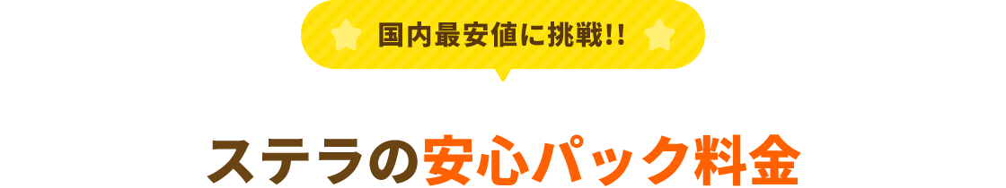 ステラの安心パック料金